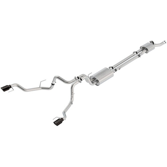 F-150 Raptor 2017-2020 3.5L Cat-Back Touring Exhaust System with Black Tips Main Image