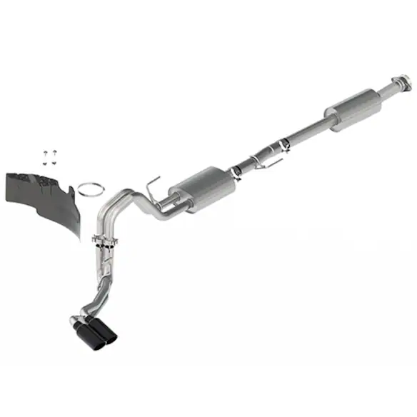 2021-2025 F-150 2.7L, 3.5L & 5.0L SPORT EXHAUST - BLACK - SIDE EXIT Main Image