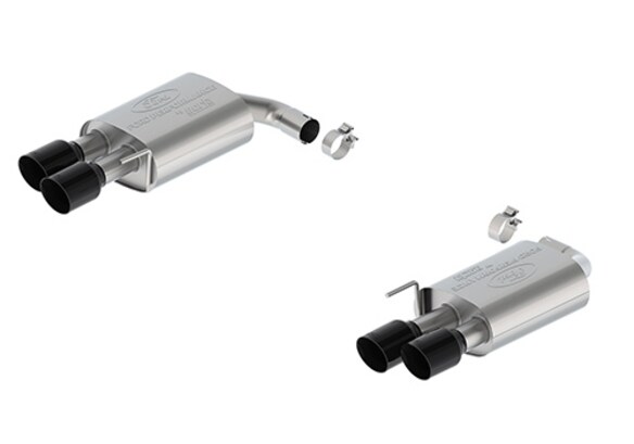2024-2025 MUSTANG 2.3L EXTREME NON-ACTIVE AXLE-BACK W/GT VALANCE - BLACK TIP Main Image