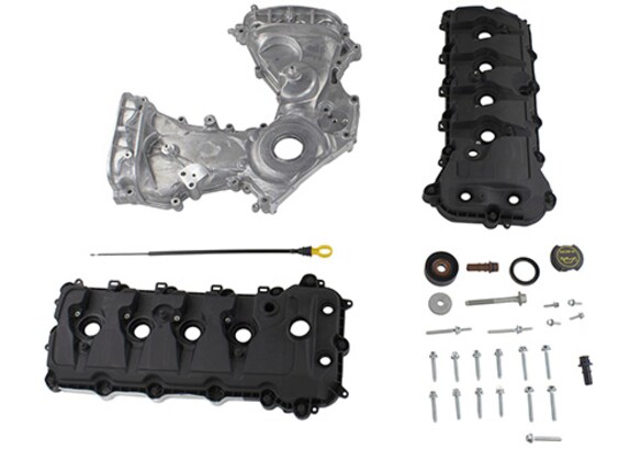 Mustang 2011-2020 5.0L Coyote Timing/Front Cover and Cam Cover Kit Main Image
