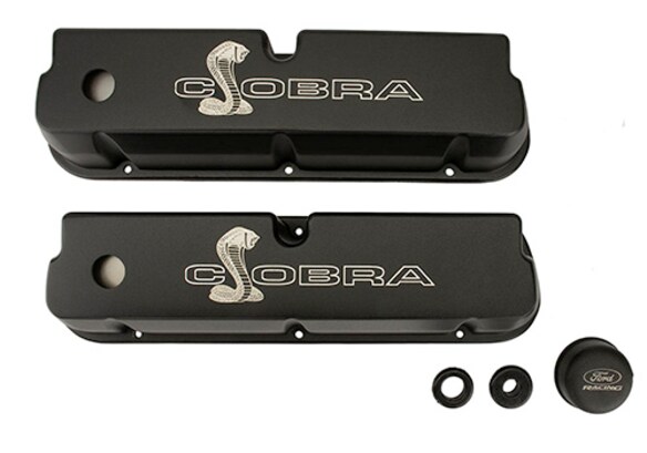 Mustang 1964-1985 Black Satin Valve Covers Main Image