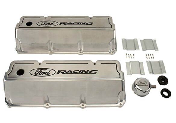 Mustang 1969-1973 Polished Aluminum Valve Cover Main Image