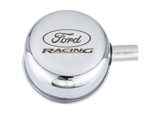 Chrome Breather Cap with Ford Racing Logo Main Image