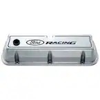 FORD RACING LOGO DIE-CAST VALVE COVERS POLISHED Main Image