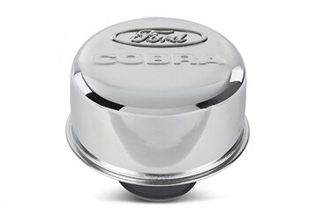 FORD COBRA LOGO AIR BREATHER CAP:CHROME