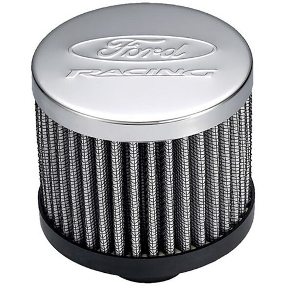 PUSH IN VALVE COVER BREATHER WITH FILTER AND FORD RACING LOGO Main Image