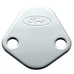 FORD LOGO FUEL PUMP BLOCKOFF PLATE: CHROME Main Image
