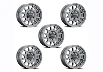 Bronco 2021+ 17"x8.5" Matte Gray Method Wheel Kit