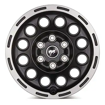 Bronco 17" X 8.0" Matte Black Machined Single Wheel