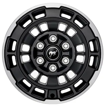 Bronco 17" X 8.5" Matte Black Machined Single Wheel