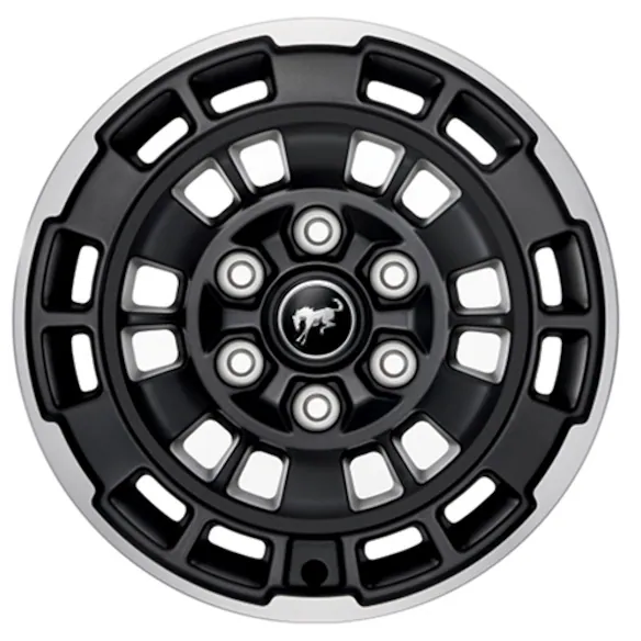 Bronco 17" X 8.5" Matte Black Machined Single Wheel Main Image