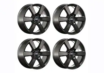 F-150 2015-2020 20" X 8.5" SIX SPOKE WHEEL SET WITH TPMS KIT - MATTE BLACK