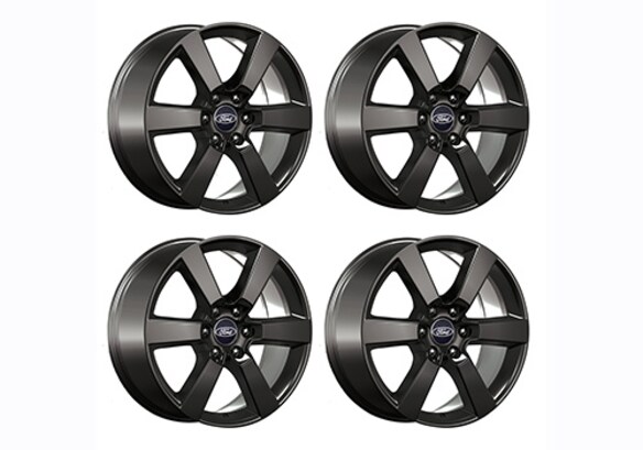 F-150 2015-2020 20" X 8.5" SIX SPOKE WHEEL SET WITH TPMS KIT - MATTE BLACK Main Image