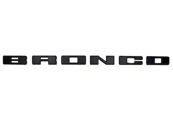 Bronco 2021+ Black Grille Lettering Overlay Kit