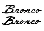 Bronco Classic Script Fender Badge Kit - Gloss Black Main Image