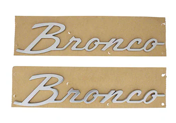 Bronco 2021-2025 "BRONCO" Silver Script Emblem Kit