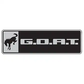 G.O.A.T Black/Chrome Badge