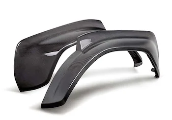 Bronco Raptor Carbon Fiber Rear Fender Flare Set-Gloss