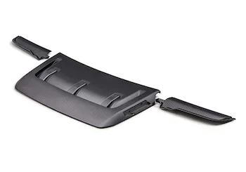 F-150 Raptor Carbon Fiber Hood Vent & Trim - Matte