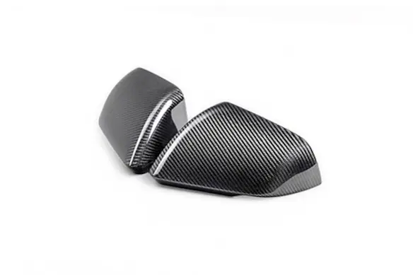 Mustang Carbon Fiber Mirror Skull Caps w/Turn - Gloss Main Image