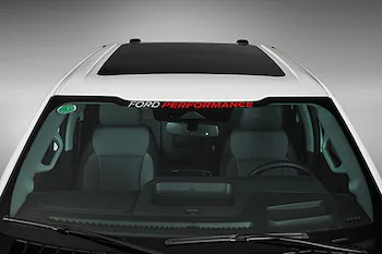 Ford Performance F-Series White/Red Windshield Banner