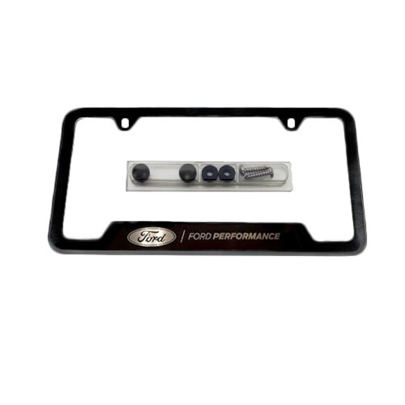 Ford Performance License Plate Frame-Black Stainless Steel Main Image