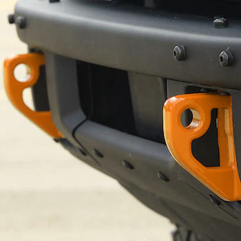 Bronco Orange Tow Hooks Pair