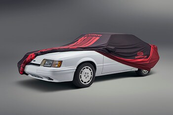 Fox Body Black/Red Car Cover