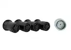 M14 X 1.5 Black Security Lug Nut Kit (4) Main Image