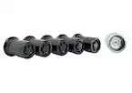 M14 X 1.5 Black Security Lug Nut Kit (5) Main Image
