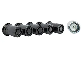 M14 X 1.5 Black Security Lug Nut Kit (5)