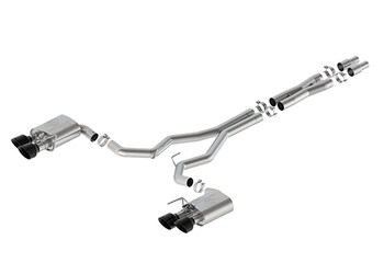 Mustang Dark Horse 5.0L Extreme Cat-Back - Black Tip