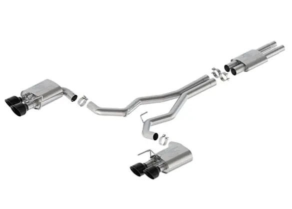 Mustang Dark Horse 5.0L Sport Active Cat-Back - Black Tip Main Image