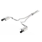 Mustang GT 2015-2017 5.0L Cat-Back Touring Exhaust System with Black Chrome Tips Main Image