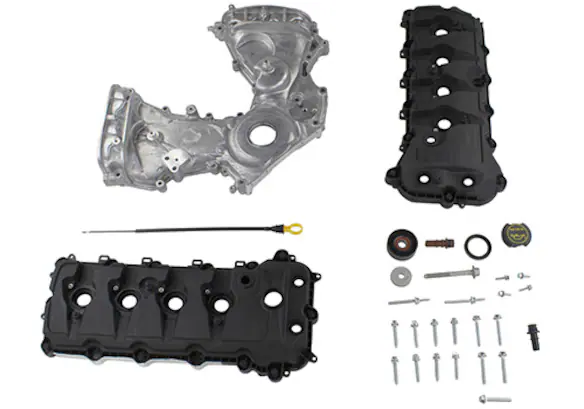 Mustang 2011-2020 5.0L Coyote Timing/Front Cover and Cam Cover Kit Main Image